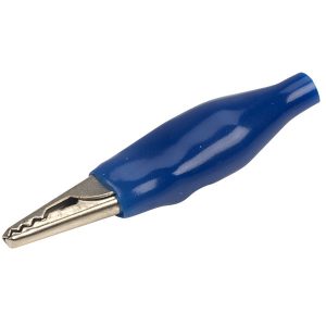 Crocodile clip - 33mm blue
