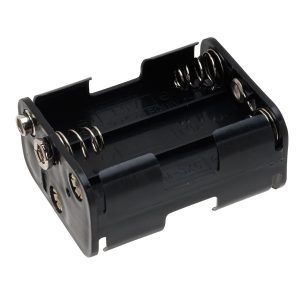 6 x AA Press Stud Battery Holder