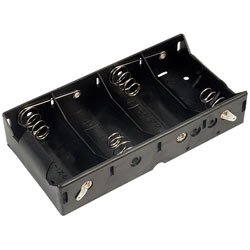 4 x D Solder Tag Battery Holder