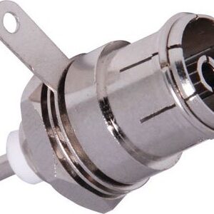Coax Chassis Socket - Single Hole Fixing