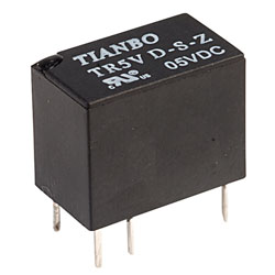 5v DC Sub-min. relay SPDT 1A 155 ohm coil