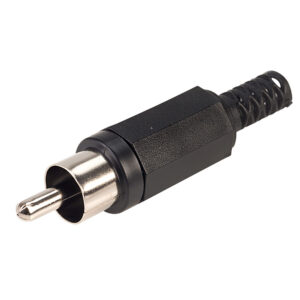 Sleeved Phono Plug - Black