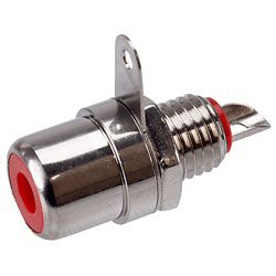 Phono Chassis Socket - Red Centre