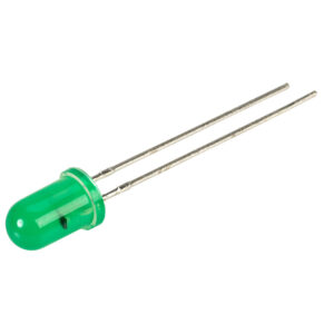 5mm LED 9-12V Flashing - Green