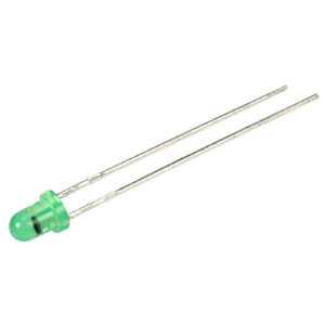 3mm LED 9-12V Flashing - Green