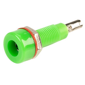 4mm Single Pole Socket - Green