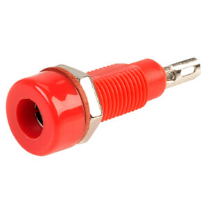 4mm Single Pole Socket - Red