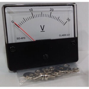 30v moving coil panel meter 60x70mm